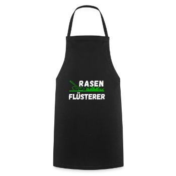 Garten Gärnter Rasen Flüsterer witziger Spruch - Kochschürze - Schwarz - Vorne - AI Model Male 185 dark (185cm)