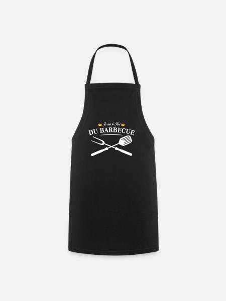 roi du barbecue - Tablier de cuisine - noir