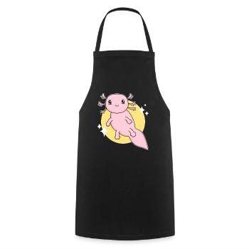 Axolotl - Tablier de cuisine - noir - Devant - AI Model Male 185 dark (185cm)