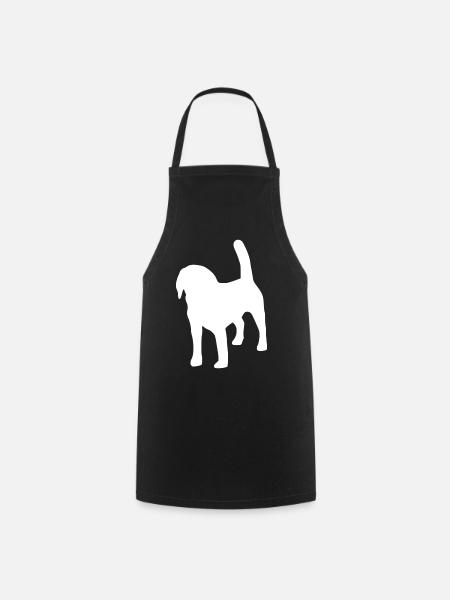 Silhouette Beagle - Tablier de cuisine - noir