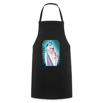 Blessed Virgin Mary Madonna t-shirt - Cooking Apron - black - Front - AI Model Male 185 dark (185cm)
