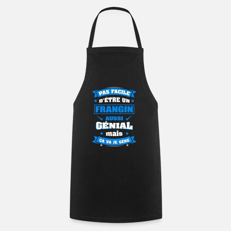 FRANGIN GÉNIAL - Tablier de cuisine - noir