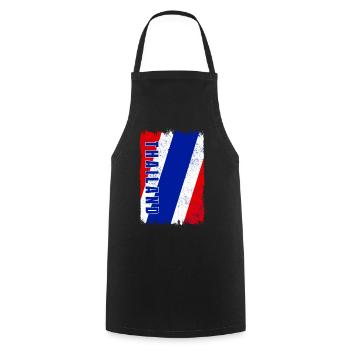 Thailand Flagge - Kochschürze - Schwarz - Vorne - AI Model Male 185 dark (185cm)