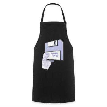 work bench 3D - Cooking Apron - black - Front - AI Model Male 185 dark (185cm)
