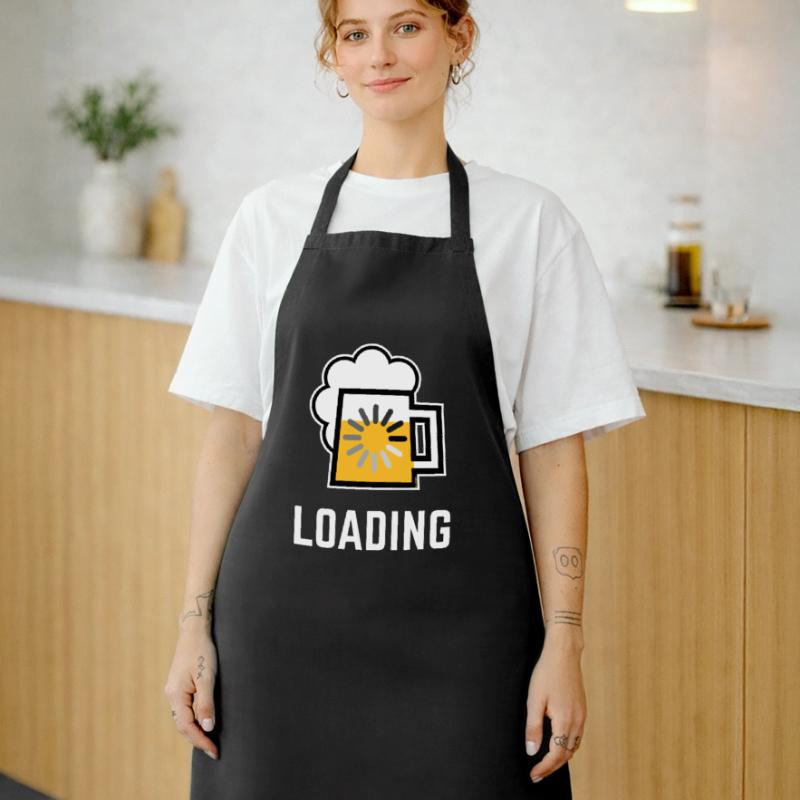 Beer Loading (Drinking In Progress / Negative / |) Cooking Apron