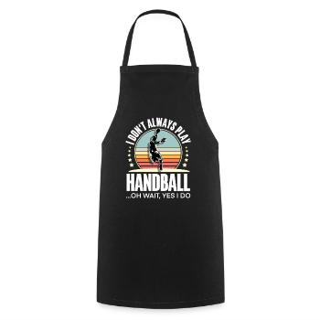 Handball Handballer - Kochschürze - Schwarz - Vorne - AI Model Male 185 dark (185cm)