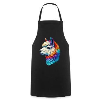 Alpaca - Cooking Apron - black - Front - AI Model Male 185 dark (185cm)