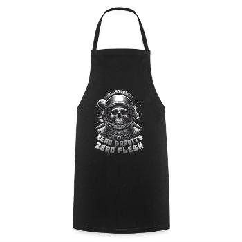 Astronaute Crâne : Skullstronaut, Apesanteur - Tablier de cuisine - noir - Devant - AI Model Male 185 dark (185cm)