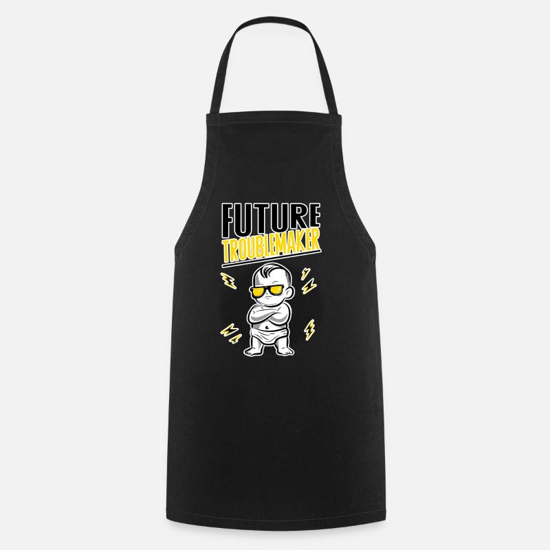 Future chaos? Already in planning! - Cooking Apron - black