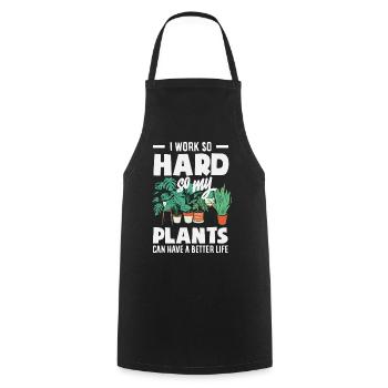 Garden & Plant Lovers Gifts - Cooking Apron - black - Front - AI Model Male 185 dark (185cm)