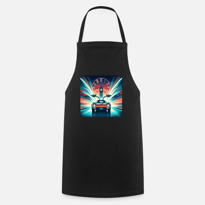 BACK TO THE FUTURE RETRO VINTAGE - Cooking Apron - black
