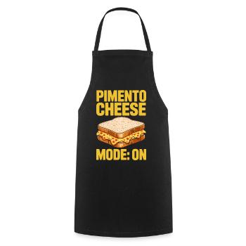 Cadeau de golf avec sandwichs au fromage piment - Tablier de cuisine - noir - Devant - AI Model Male 185 dark (185cm)