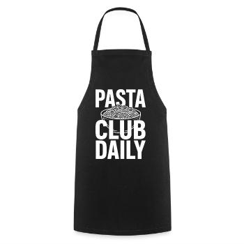 Pasta Club Daily für Nudelfans - Kochschürze - Schwarz - Vorne - AI Model Male 185 dark (185cm)