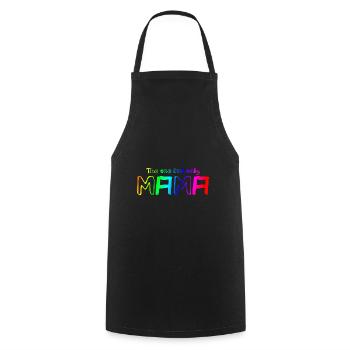 The one and only Mama | Mother | Mom | Parents - Cooking Apron - black - Front - AI Model Male 185 dark (185cm)