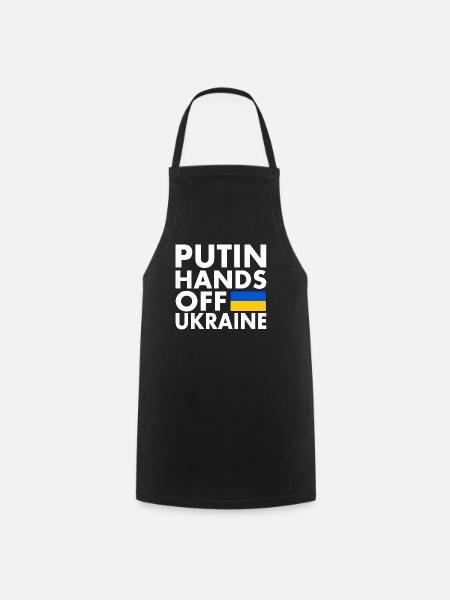Putin hands off ukraine - Kochschürze - Schwarz
