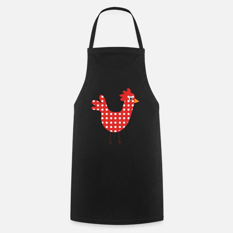 poule - Tablier de cuisine - noir