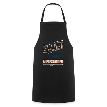 kaffeesatz lustiger spruch müdigkeit arabica zitat - Kochschürze - Schwarz - Vorne - AI Model Male 185 dark (185cm)