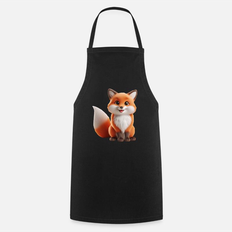 Fox 1 - Cooking Apron - black