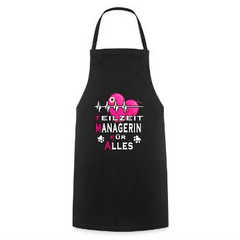 tmfa manager liebe tier tierarztpraxis tierfreund - Kochschürze - Schwarz - Vorne - AI Model Male 185 dark (185cm)