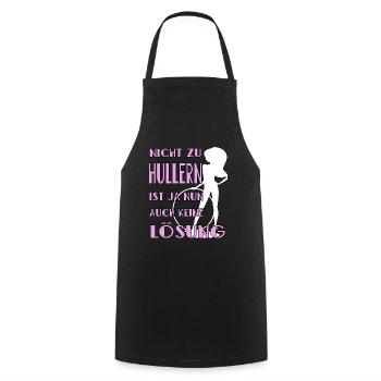 hulahoop girl hullern rosa hula keine lösung - Kochschürze - Schwarz - Vorne - AI Model Male 185 dark (185cm)