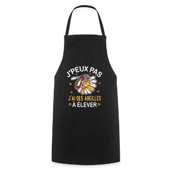 Abeille Apiculteur Drôle Abeille Cadeau Apiculture - Tablier de cuisine - noir - Devant - AI Model Male 185 dark (185cm)