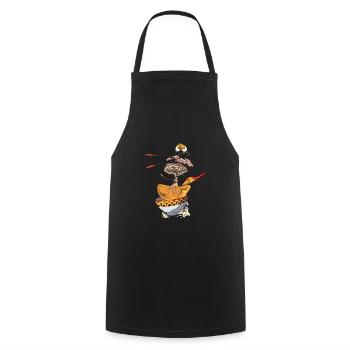Ramen Nudeln Japanische Kunst leckere Nudelsuppe - Kochschürze - Schwarz - Vorne - AI Model Male 185 dark (185cm)