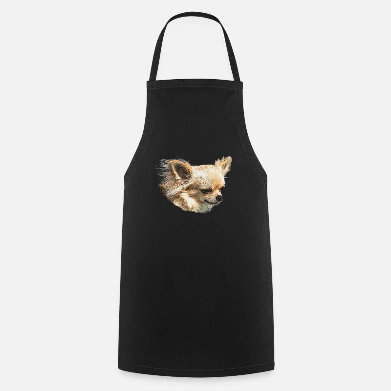 Chihuahua, petits chiens - Tablier de cuisine - noir