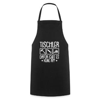 Tischler Spruch Werkzeug Schreiner - Kochschürze - Schwarz - Vorne - AI Model Male 185 dark (185cm)