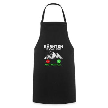 Kärnten ruft Alpen Österreich - Kochschürze - Schwarz - Vorne - AI Model Male 185 dark (185cm)