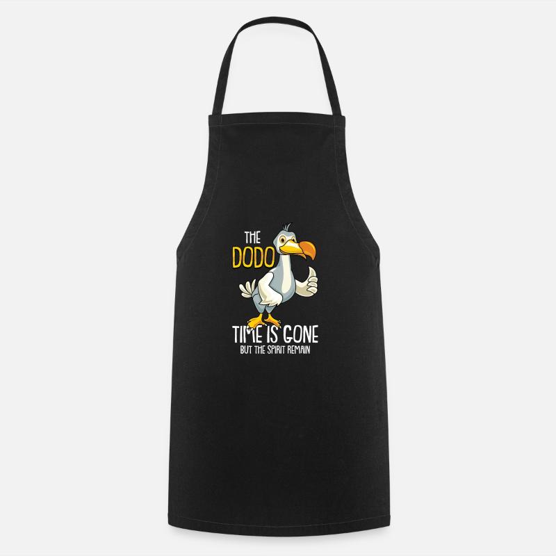 Dodo Mauritius Dronte - Cooking Apron - black