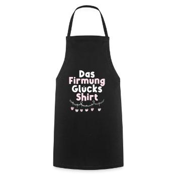 Das Firmung Glücks - Kochschürze - Schwarz - Vorne - AI Model Male 185 dark (185cm)
