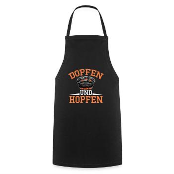 Dutch Oven Dopfen und Hopfen Outdoor - Kochschürze - Schwarz - Vorne - AI Model Male 185 dark (185cm)