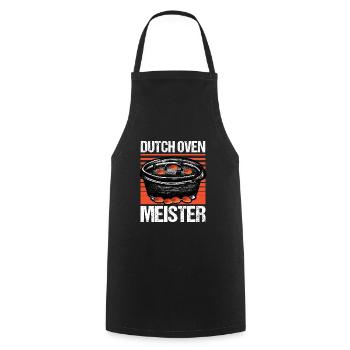 Dutch Oven Meister Dopfen Outdoor - Kochschürze - Schwarz - Vorne - AI Model Male 185 dark (185cm)