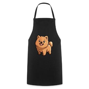 Chow Chow Dog Cute - Cooking Apron - black - Front - AI Model Male 185 dark (185cm)