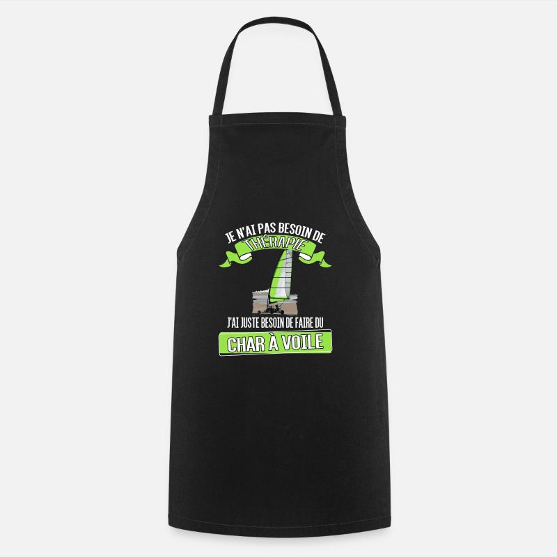 Char à voile - Tablier de cuisine - noir