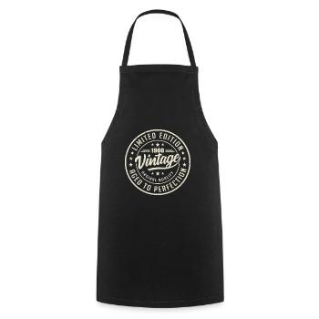 Vintage 1966 Gift 1966 Retro Birthday 1966 - Cooking Apron - black - Front - AI Model Male 185 dark (185cm)