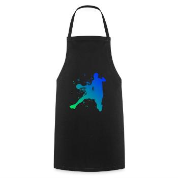 Joueuses de handball Handball Handball Hommes - Tablier de cuisine - noir - Devant - AI Model Male 185 dark (185cm)