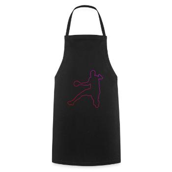 Joueur de handball Joueur de handball Handball masculin - Tablier de cuisine - noir - Devant - AI Model Male 185 dark (185cm)