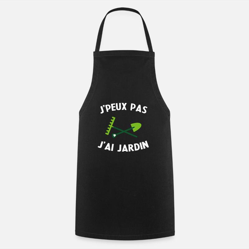 I Can't I Gardener - Cooking Apron - black