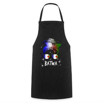 Batwa - Tablier de cuisine - noir - Devant - AI Model Male 185 dark (185cm)