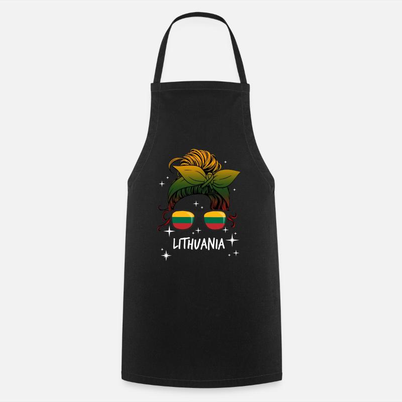 Lithuania - Cooking Apron - black