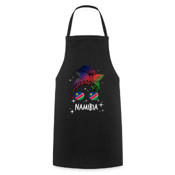 Namibie - Tablier de cuisine - noir - Devant - AI Model Male 185 dark (185cm)