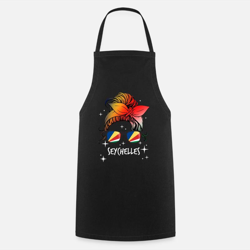 Seychelles - Tablier de cuisine - noir