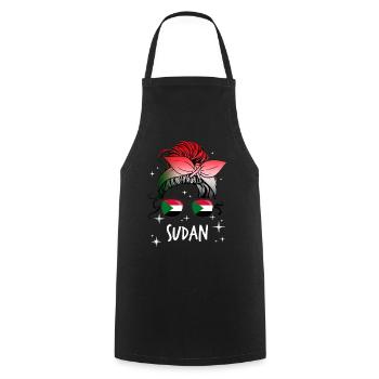 Soudan - Tablier de cuisine - noir - Devant - AI Model Male 185 dark (185cm)
