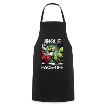 Bodybuilding Gym Weihnachtsmann Weihnachten Humor - Kochschürze - Schwarz - Vorne - AI Model Male 185 dark (185cm)