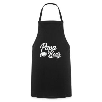 Papa Bear - Cooking Apron - black - Front - AI Model Male 185 dark (185cm)