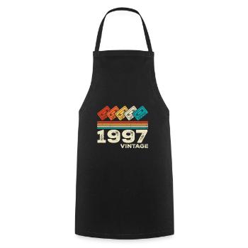 Legendary Since 1997 Vintage Retro Anniversary - Cooking Apron - black - Front - AI Model Male 185 dark (185cm)