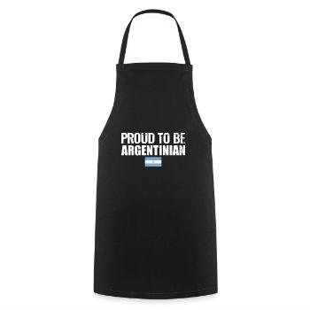 Proud To Be Argentinian Argentina Argentine - Cooking Apron - black - Front - AI Model Male 185 dark (185cm)