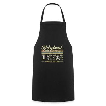 1998 Anniversaire Rétro 1998 Original 1998 Vintage - Tablier de cuisine - noir - Devant - AI Model Male 185 dark (185cm)