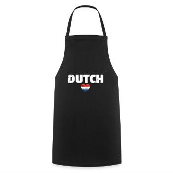 Dutch Netherlands Dutch flag Netherlands - Cooking Apron - black - Front - AI Model Male 185 dark (185cm)